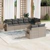 VidaXL Garden Lounge Set with Cushions 8 Pcs, Patio Sofas, Patio Furniture Set, Outdoor Furniture, Grey 3220421