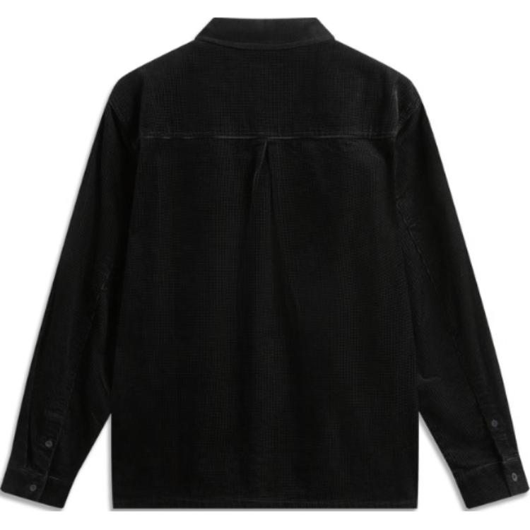 Li Ning Casual Comfortable Versatile Polo Jacket Men Jacket Black AFDV167-5