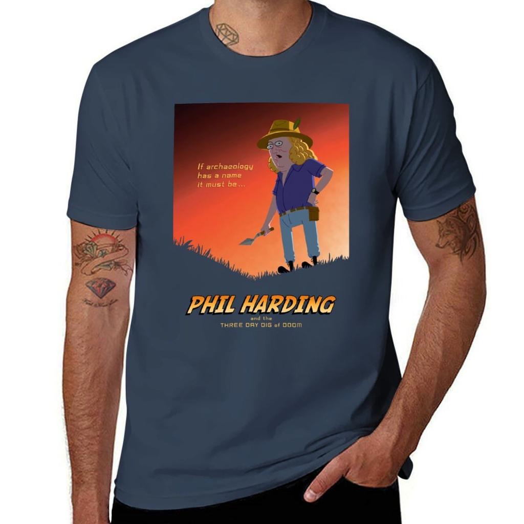 Phil Harding - T-Shirt Time Team t shirt uomo t-shirt uomo lusso t-shirt uomo cotone t-shirt uomo T-Shirt Grafica