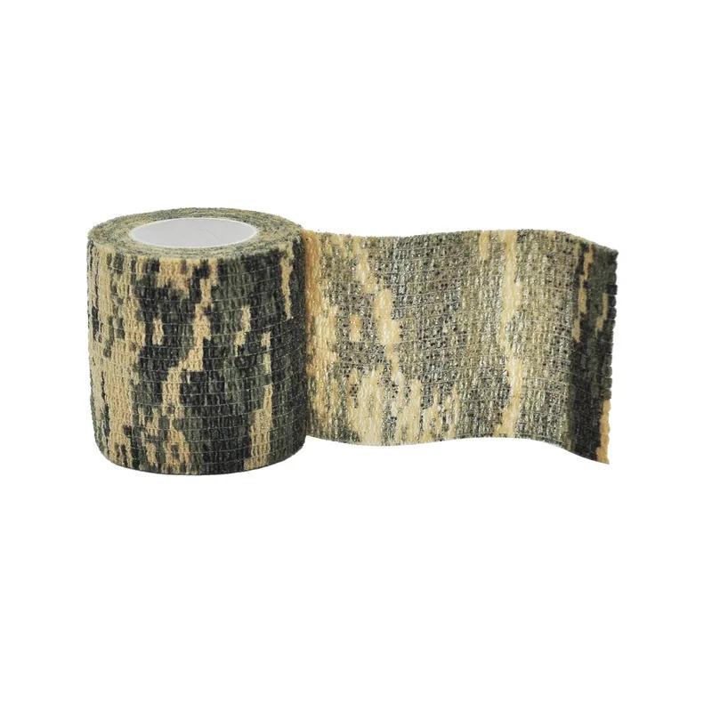 1/6/24Pcs Tree bark look Camouflage Elastic Wrap Tape Self Adhesive Sports Protector Ankle Knee Finger Arm Bandage