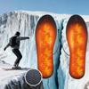 1 pair Heated Shoe Insoles Cuttable Foot Warmer Pad Electric Foot Warming Pad for Skiing Snowboarding Ice Fishing Hiking Cycling