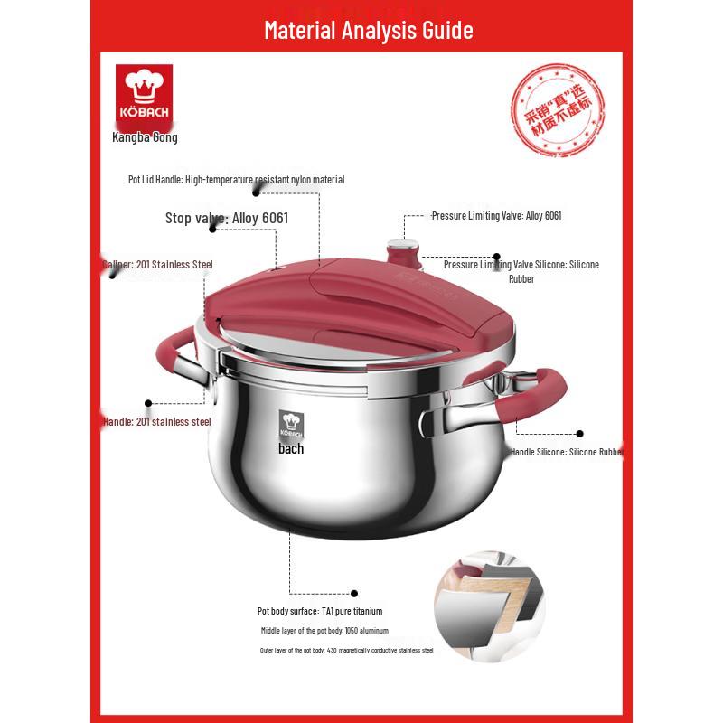 KOBACH True Titanium Standable Pressure Cooker