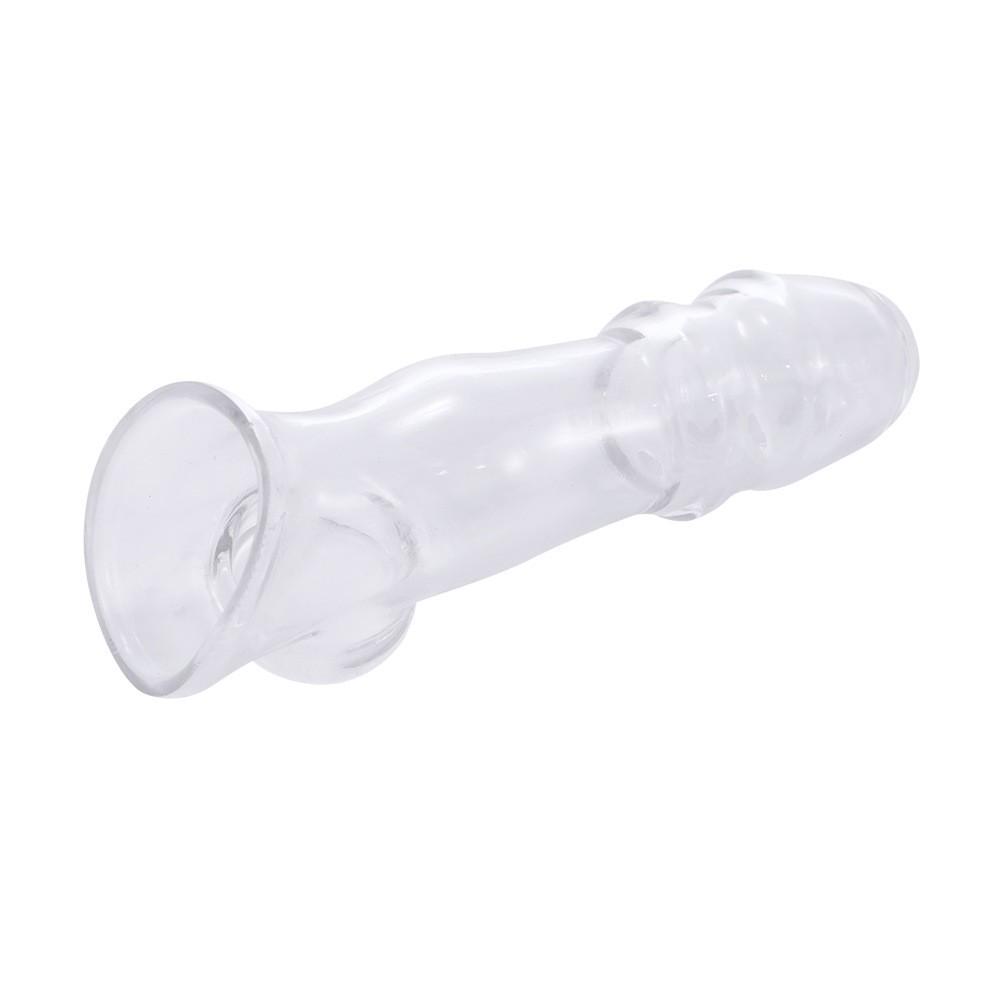 Men Delayed Ejaculation Male Dildos Condom Silicone Reusable Penis Extension Cock Sleeve Sex toys for men