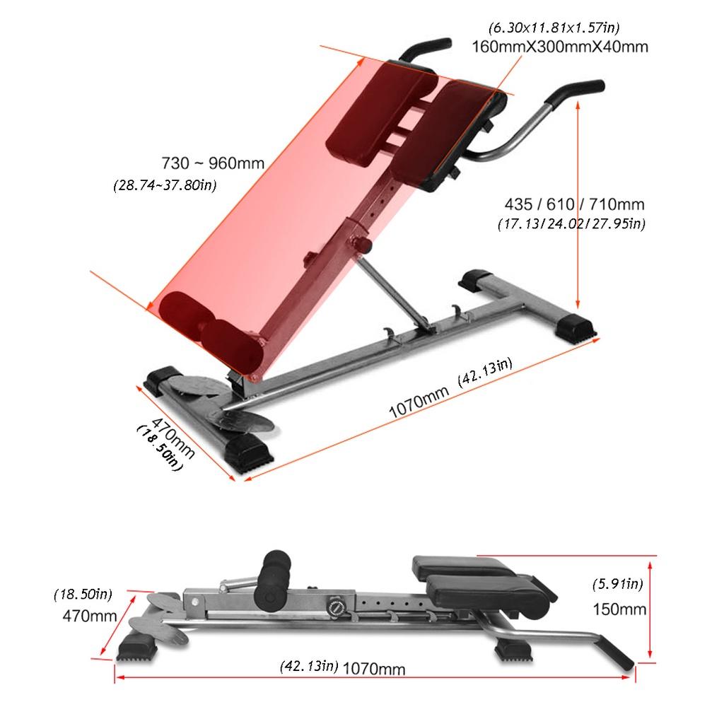 Push Up Dumbbell Rack Adjustable Roman Chair Sit Up Benches Folding Waist Abdominal Muscle Trainer Home Gym Fitness Equipment