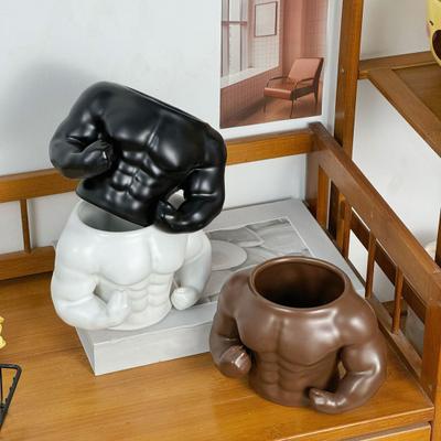 Tazza a Tema Fitness Uomo Muscoloso Tazza da Caffè Grande Capacità Borraccia in Ceramica Regalo Originale per Amanti della Palestra Regalo di Compleanno per Coppie