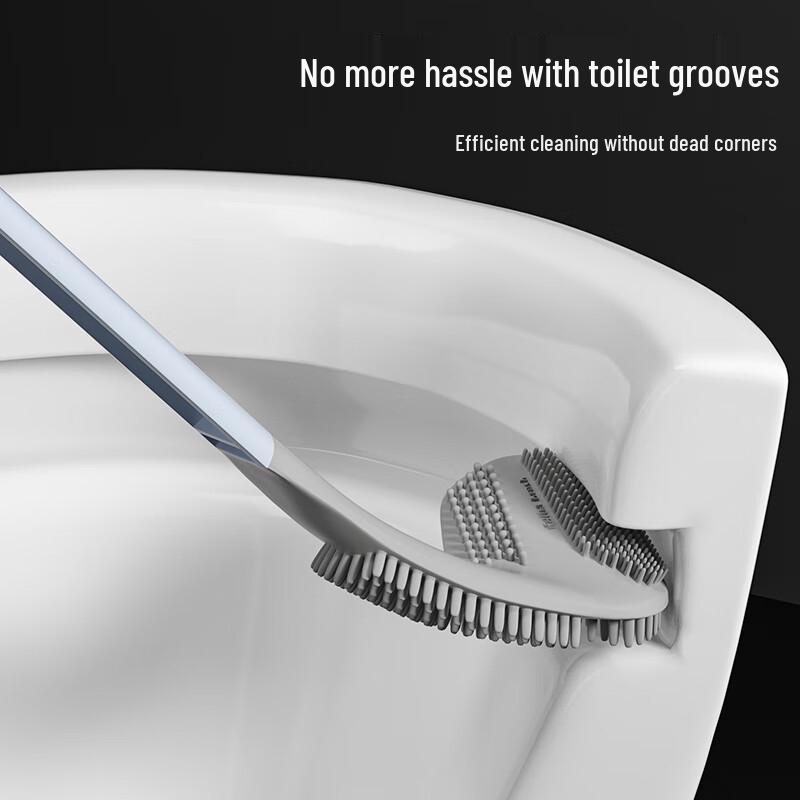 BaiJiaHaoShi Golf Style Silicone Toilet Cleaning Brush