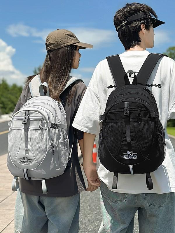 Nylon Casual Travel Backpack For Men And Women With Laptop Storage