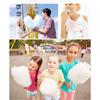 DIY Cotton Candy Machine Stainless Steel Bowl Retro Cotton Candy Machine for Kids and Birthday Party with 10 Wooden Sticks