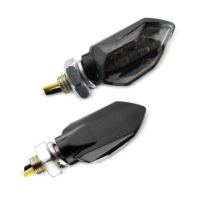 Clignotants moto LED Lumitecs TX12 2 pièces teinté noir