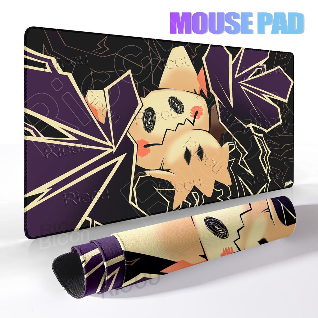 Gaming Mouse Pad XXL Keyboard Pokemon Mimikyu Mouse Mat Anime Gamer Notebook Pc Extended Mousepad Desk Accessories E-Sports Pads