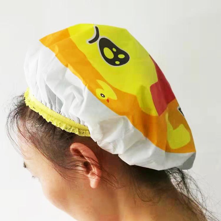 Waterproof Bathroom Shower Cap Thicken Elastic Bath Hat Hair Cap for Women Beauty Hair Salon Dot Products Bathroom Accessories