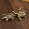 Handcrafted Longevity Turtle Ornament - Solid Old-Fashioned Tea Pet Gift for the Home
