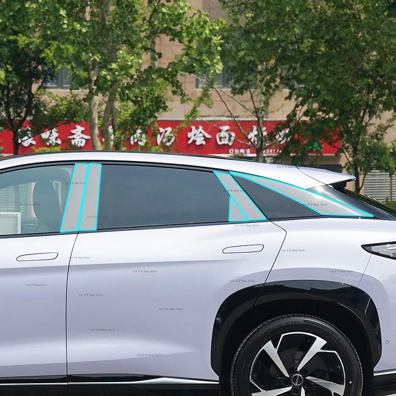 For BYD Sealion 07 EV 2024-2025 B/C- Pillars Transparent TPU Protective Film Anti-scratch Repair Film Accessories Refit