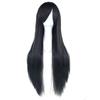Synthetic Black Wig Cosplay Wigs Straight Long Wig Hinata Hyuga Cosplay Hair Enma Ai Costume Wig