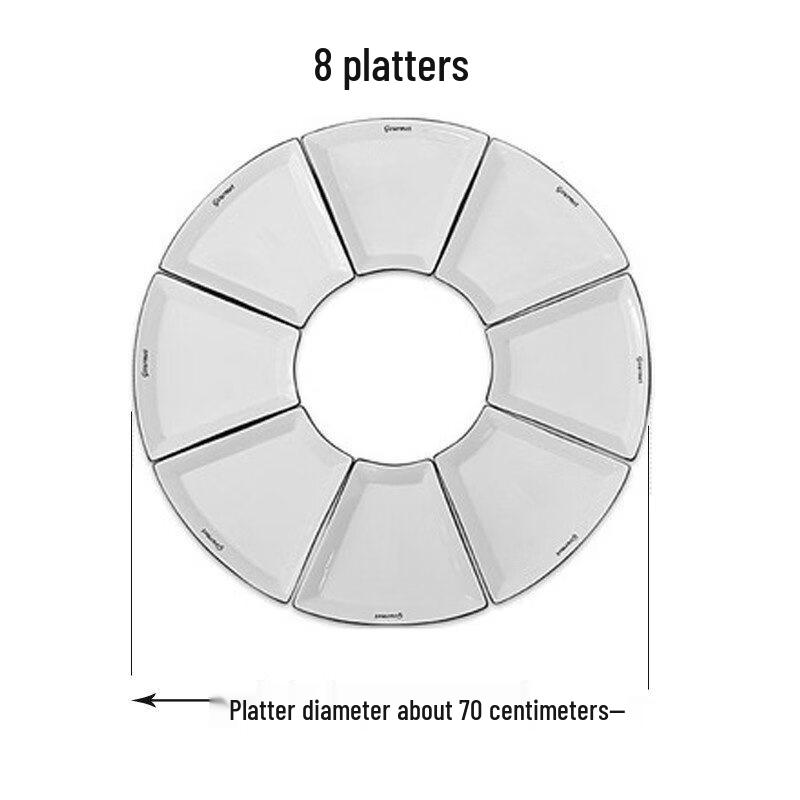 

Nordic Ceramic Fan-shaped Divided Serving Platter