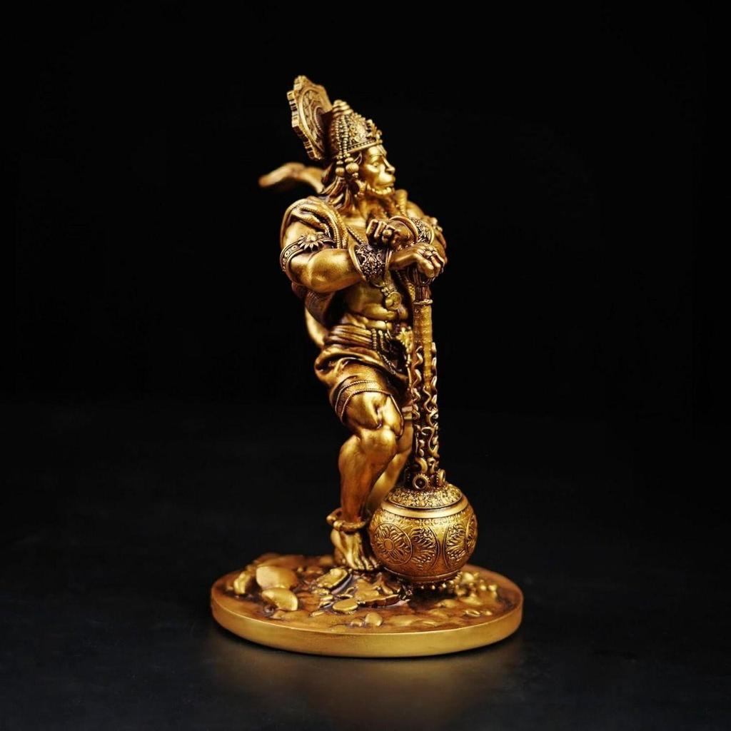 Hanuman Ji Murti Panchmukhi Hanuman Pavan Putra Bajrangbali Murti Bahubali Hanuman Idol for Car Dashboard