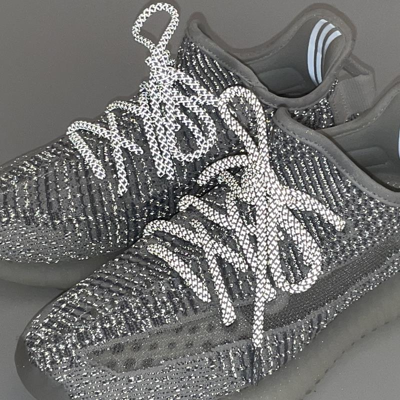 1Pair Reflective Shoelaces Quality Sneakers Shoelaces Round Laces for Shoes Diameter 0.4cm 100/120/140/160cm 1Pair Shoestrings