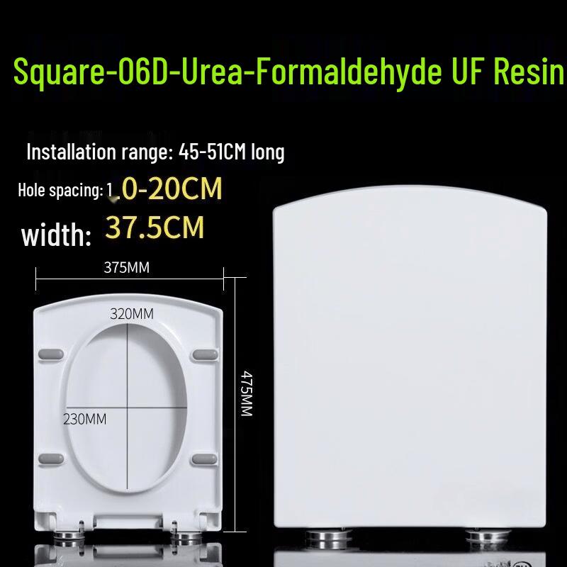 Universal Thickened UF Resin U-Shaped Toilet Seat