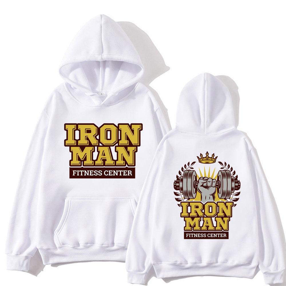 Powerhouse Gym Logo Hoodie Herren und Damen Fitness Sweatshirt Hip-Hop Streetwear