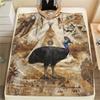 1PC Animals and Wildness Print FlAannel Blanket, High Quality Comfortable for All Seasons, Home Decor, Warmth and Comfort
