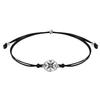 Yousheng 5Pcs/Set Students Compass Bracelet with Inspirational Card Handmade Braided Rope Adjustable Gifts Graduation Season Girls Compass Bracelet
