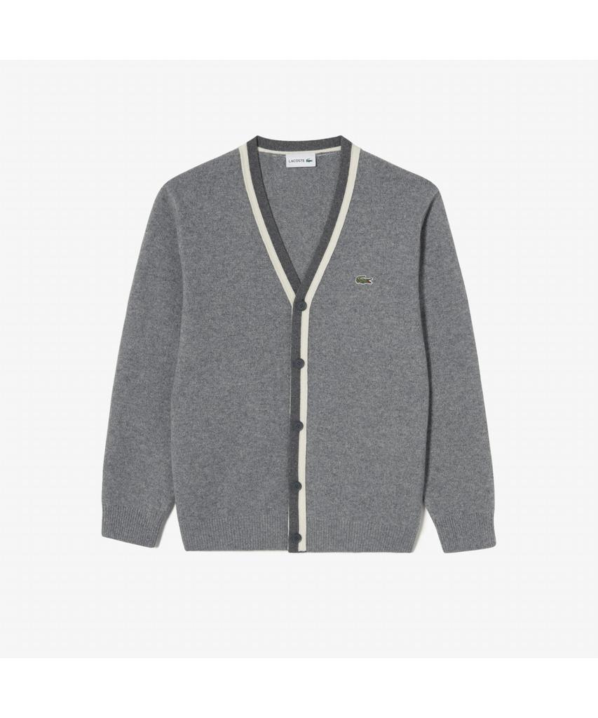 Lacoste Men'S V-Neck Wool Cardigan Ah660E-55N Cca