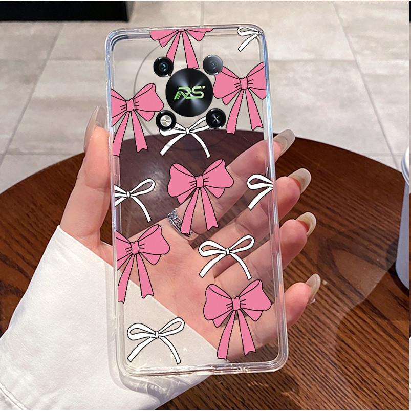 Hülle Für ITEL RS4 S666LN Gehäuse Luxus Niedlich Liebesherz Hase Lustiges Muster Transparentes TPU Weiches Silikon Handyhülle Rückseite