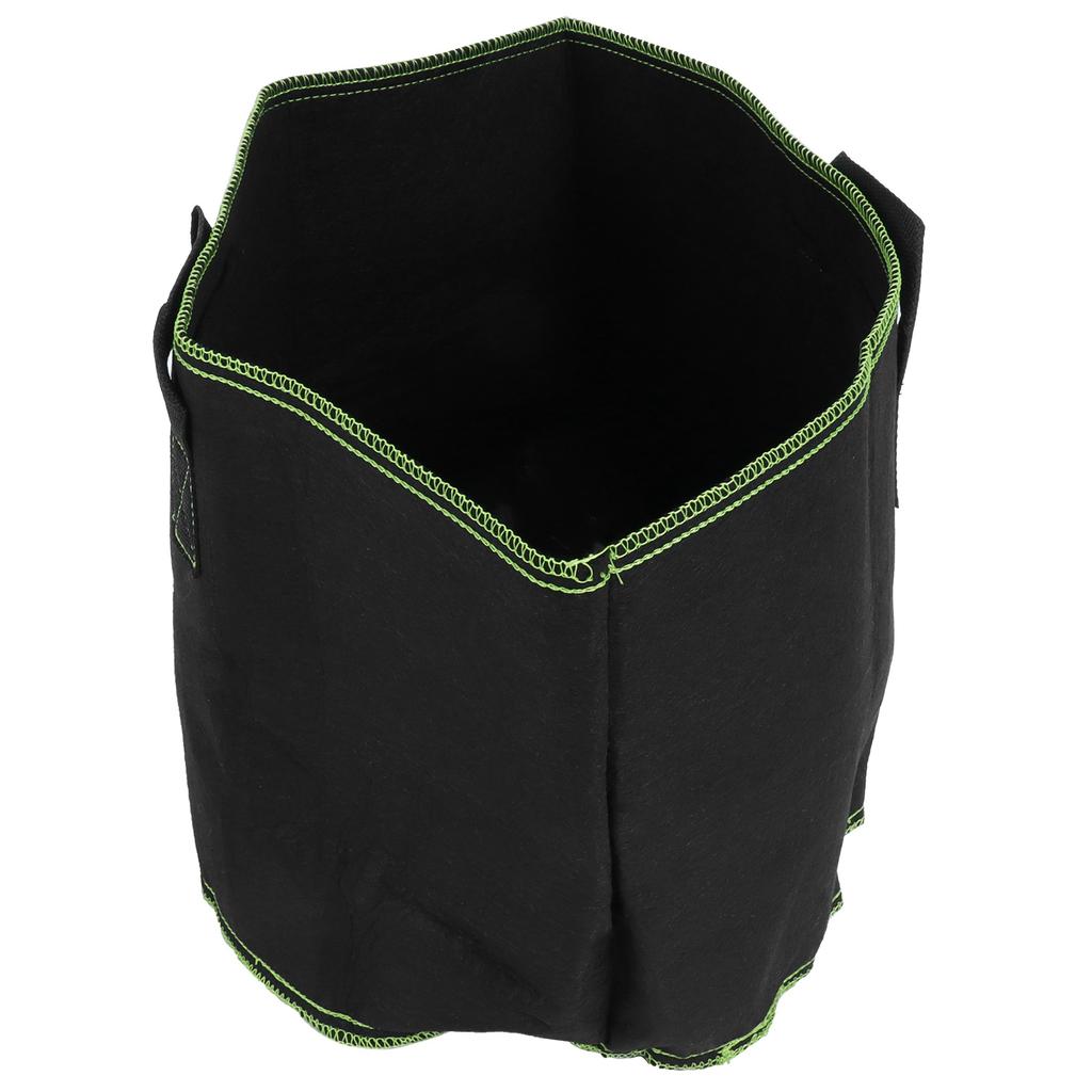 Plant Growth Bag Degradable NonWoven Vegetable Flower Planting Pot with Handles Black