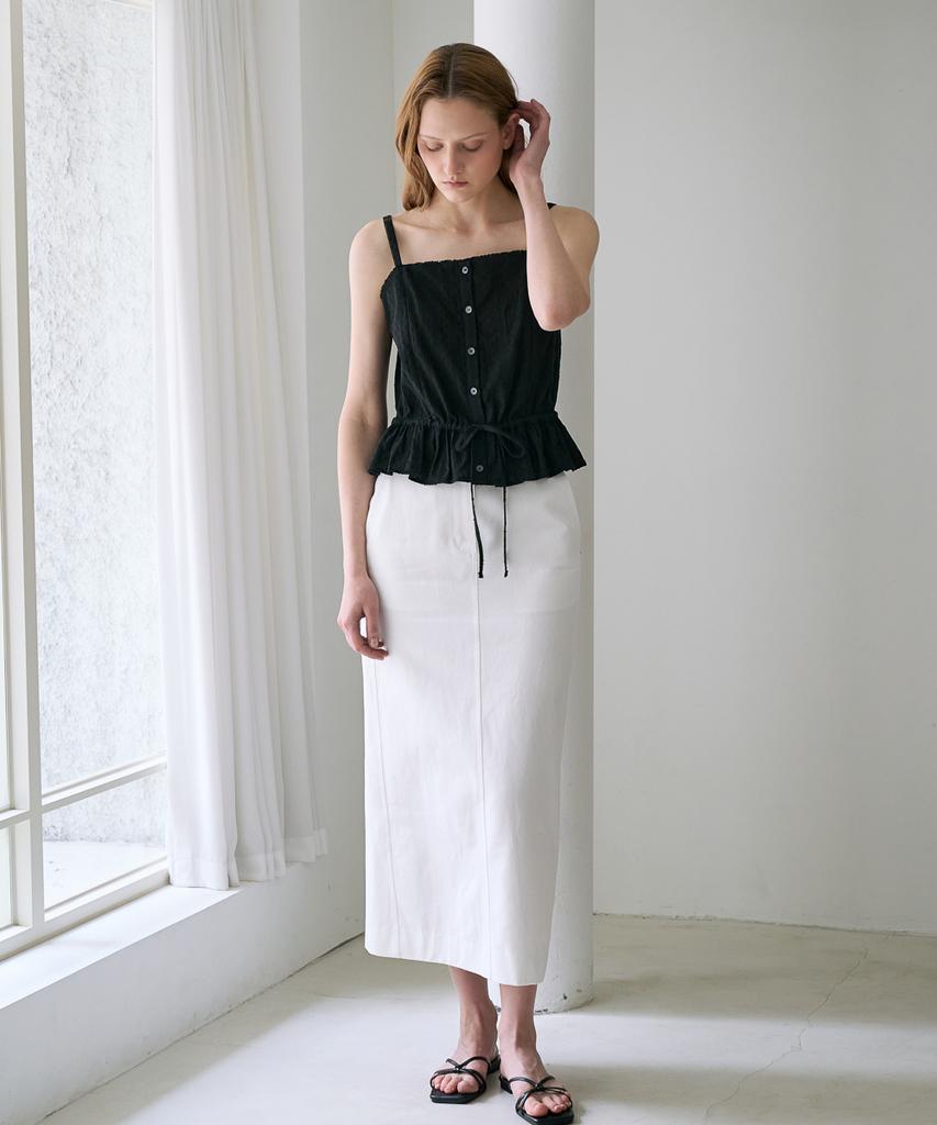 DEHEVE Lace String Sleeveless [Black]