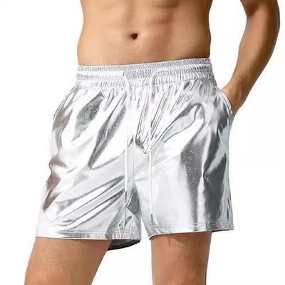 2025 Men's Patent Leather Casual Beach Shorts