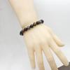 10MM Tiger Eye & Obsidian Magnetic Bracelet - Fashionable & In Stock