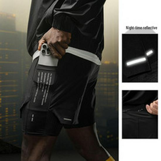 Men's Summer Quick-Dry Waterproof Reflective Casual Shorts