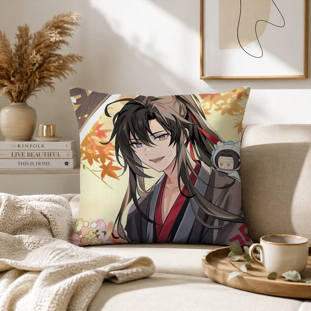 The Founder of Diabolism Mo Dao Zu Shi Pillow Case for Sofa Living Room Home office Decor Protective Cover