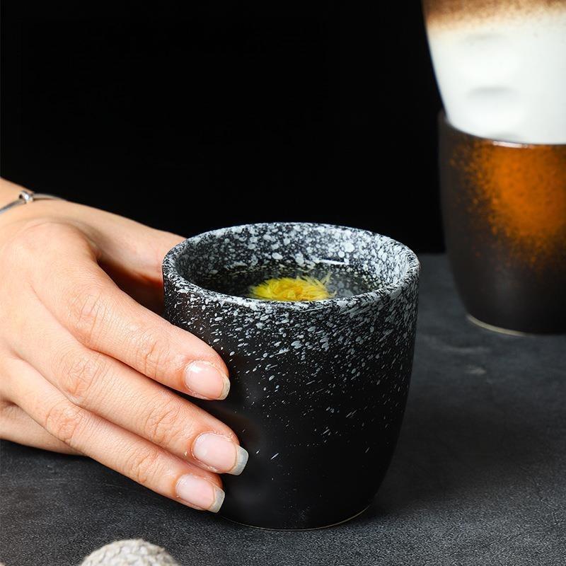 Teacup ceramic single small teacup Japanese tea set afternoon teacup simple tea bowl household kung fu tea cup