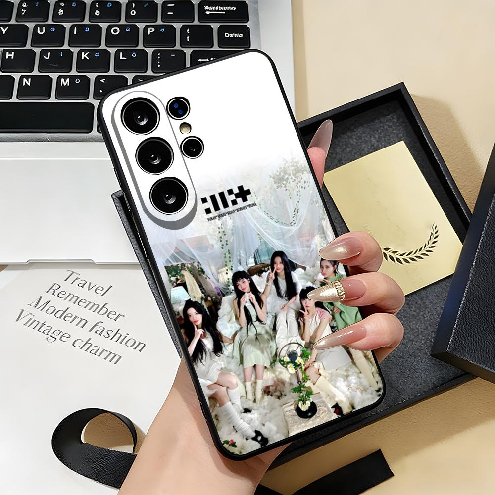 KPOP I-ILLIT Phone Case For Samsung S26 S25 S24 FE S23 S22 S21 Plus S20 Ultra Note20Ultra Black Soft Shell