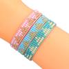 Bohemian Bracelet Handmade Woven Friendship Braided Rope Chain Beads Bracelet Multicolour Miyuki Adjustable Beaded