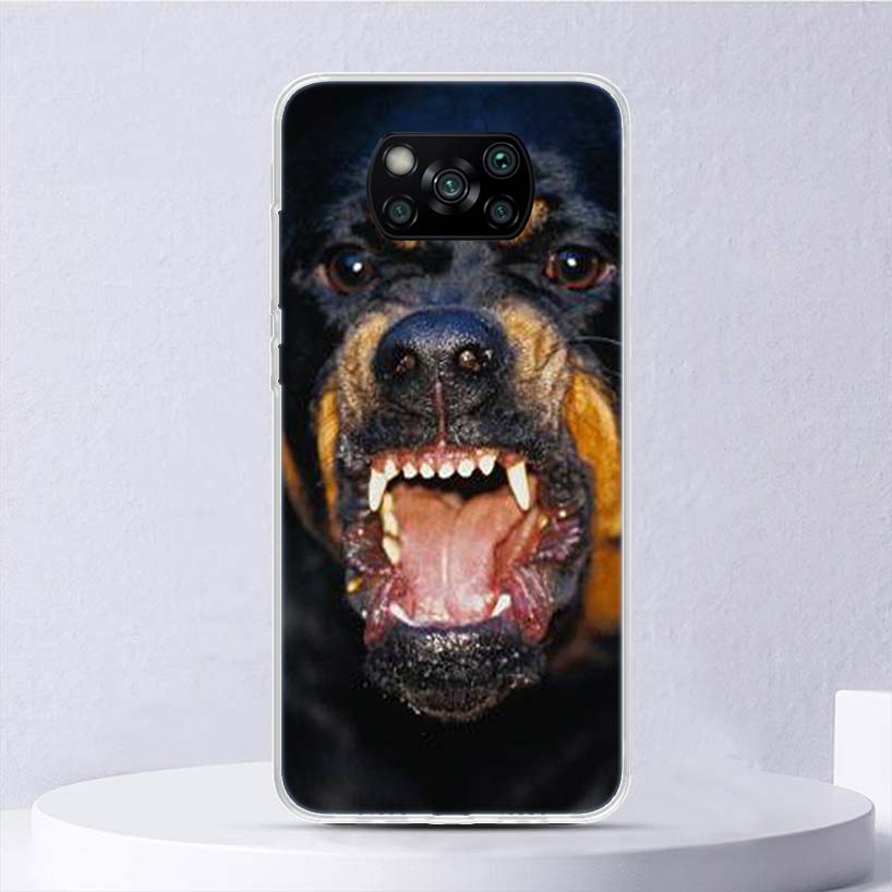 Rottweiler Dog Soft Case For Xiaomi Poco X7 X6 X5 X4 X3 Nfc F7 Ultra F6 F5 Pro Phone Cover F4 Gt F3 M5S M4 M3 M5 M6 Coque