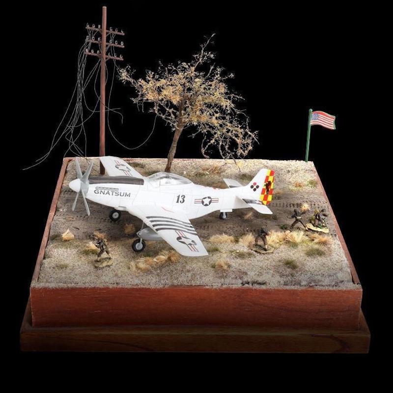 1/48 WWII Air Force Military Warplane Model P51 Mustang Fighter 4D Assemble Plastic DIY Puzzle Airplane Collection Toy Gift
