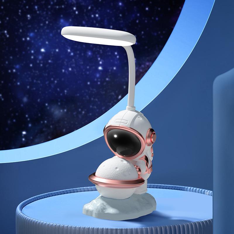 Astronaut Moon Desk Lamp & USB Power Bank - 3C Certified Night Light, Kids' Gift, Living Room Decor