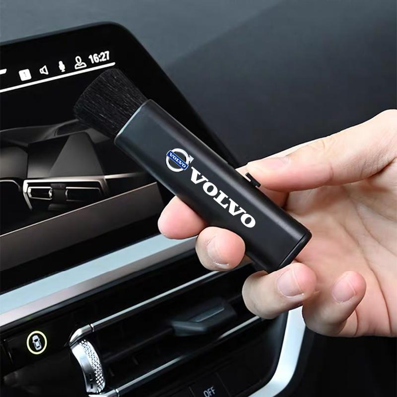 1Pcs Car Cleaning Brush Auto Logo Detail Brushes Tools For Volvo XC90 V90 V60 XC60 V40 EC40 EX40 S80 S60 S90 C40 XC40 V70 XC70 JL9