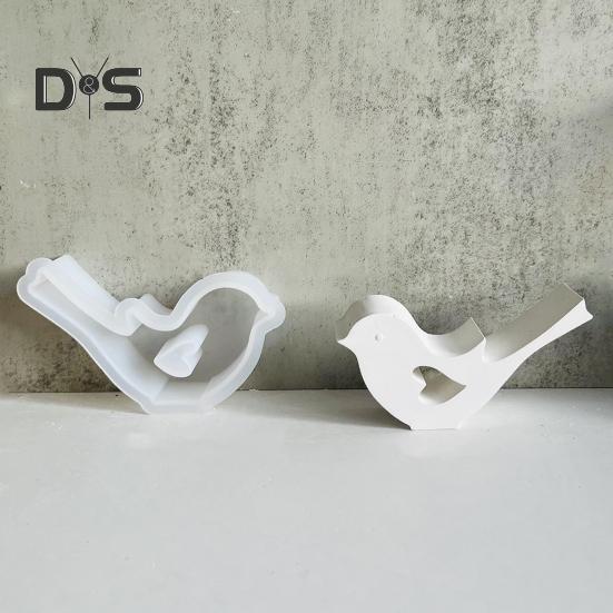 Silikon-Vogelform zum Gießen, waschbar, Silikonharz, Kerzen- und Kuchenform für Epoxidwachs, Gips, Seifenform, kreatives DIY-Handwerk, Heimdekoration, Geschenke