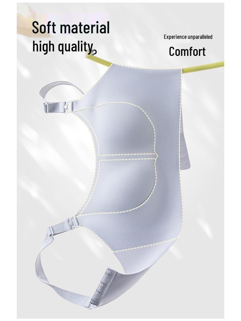 Rabbit Ear Nursing Bra for Postpartum - Lightweight, Thin, Large-Chest Minimizer