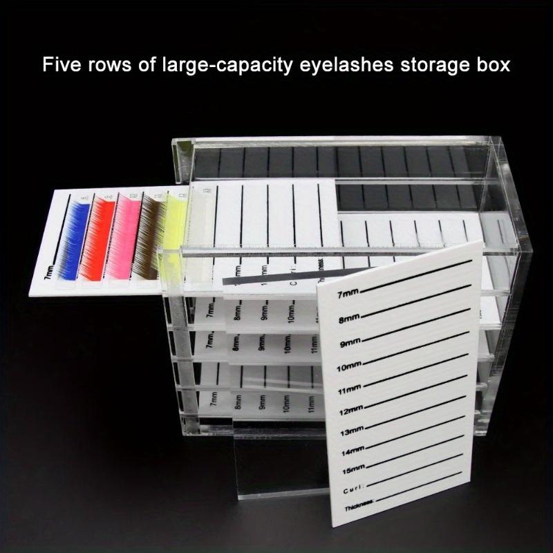 1pc Beauty Eyelash Storage Box, 5-layer Eyelash Storage Box, Beauty Eyelash Store Grafting Eyelash Tool Storage Box, Acrylic False Eyelashes