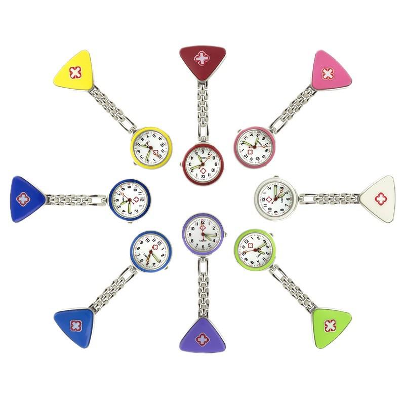Leppte Luminous Nurse Watch: Clip-on Retro Pocket Breast Watch for Women, Cute Student Engraving