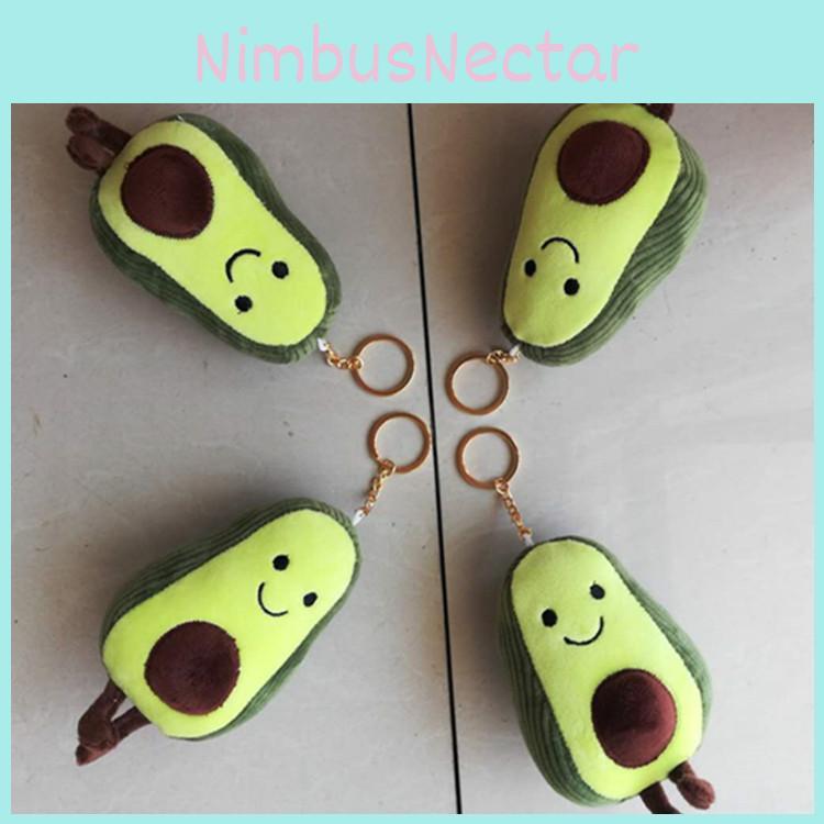 Avocado Character Plush Keychain For Kids With Feather Cotton Stuffing
