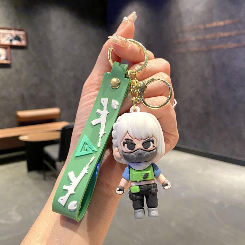 Tide Play Delta Action Keychain Doll Pendant Student Bag Pendant Key Chain Small Gifts large