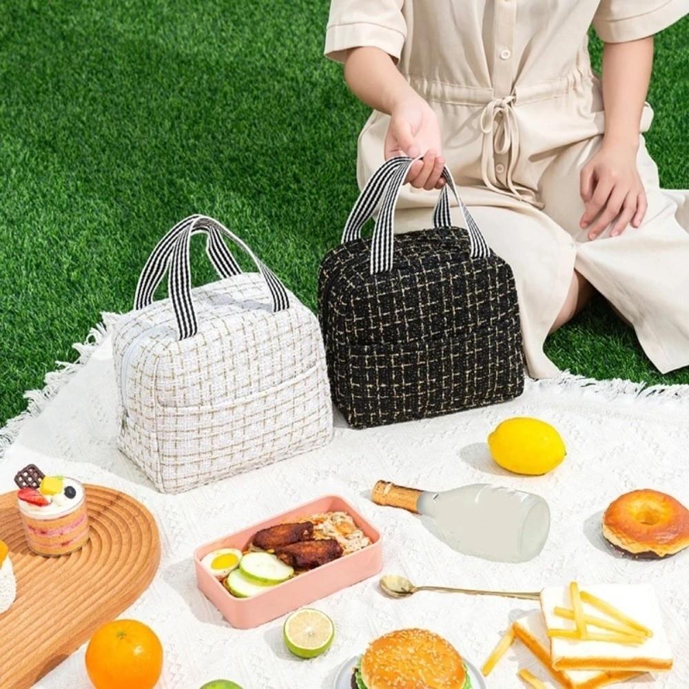 2PCS/SET Small Fresh Style Thermal Insulation Bag Large Capacity Cooling Picnic Bag  School