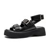 Fashion AIYUQI Sandals Women Genuine Leather 2024 New Summer Open-toed Women Beach Sandals Wedge Fashion Women's Sandals