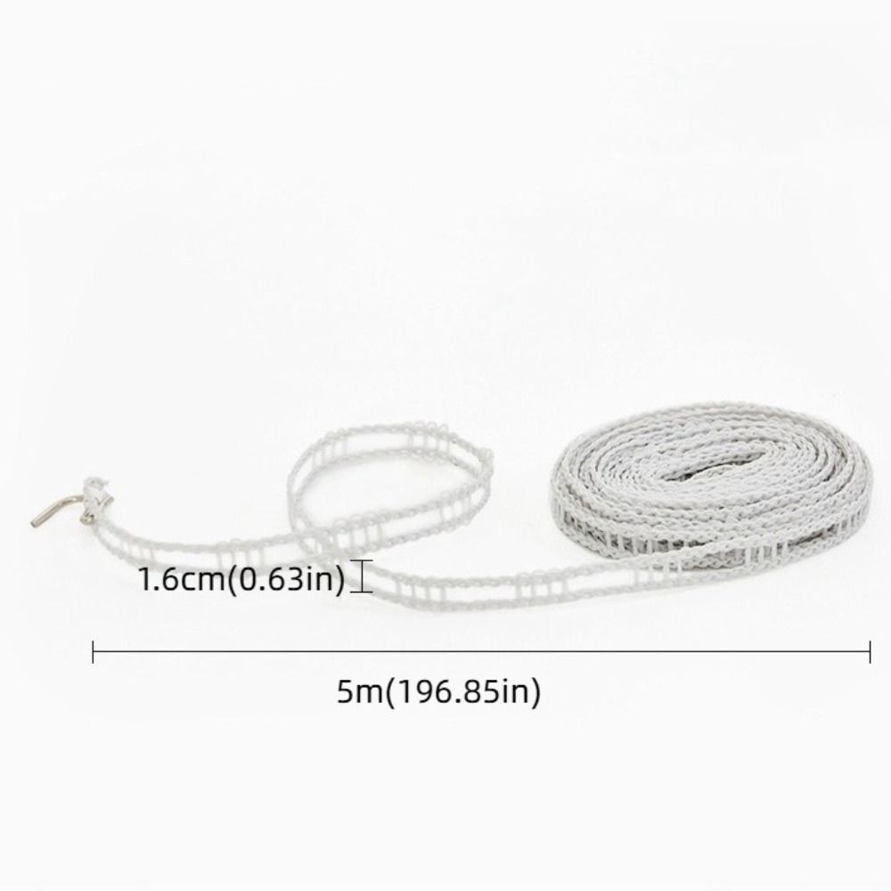 2PCS Space-Saving Outdoor Clothesline Portable Camping Hanger Rope Windproof Clothesline  Travel