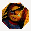 1pc Chucky Automatic Open/Close Umbrella Folding Umbrella, Portable Compact Travel Umbrella, Gift for Men & Women y06